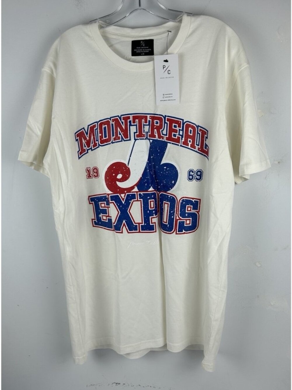 Peace Collective Montreal Expos Heavyweight T-Shirt Large 1969